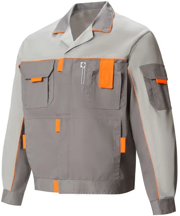 Союзспецодежда Профессионал-1 костюм (куртка + брюки 52-54) 194-200 темно-серый/светло-серый