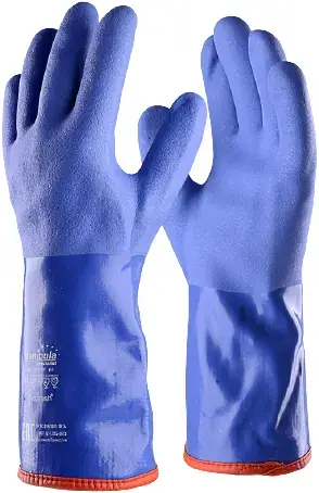 Перчатки Манипула Специалист Айсберг (9 интерлок, ПВХ, полный облив)