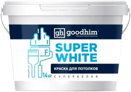 Goodhim Super White краска для потолков супербелая (14 кг) супербелая