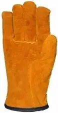 Ursus Водитель перчатки цельноспилковые кожевенный спилок желтые утепленные