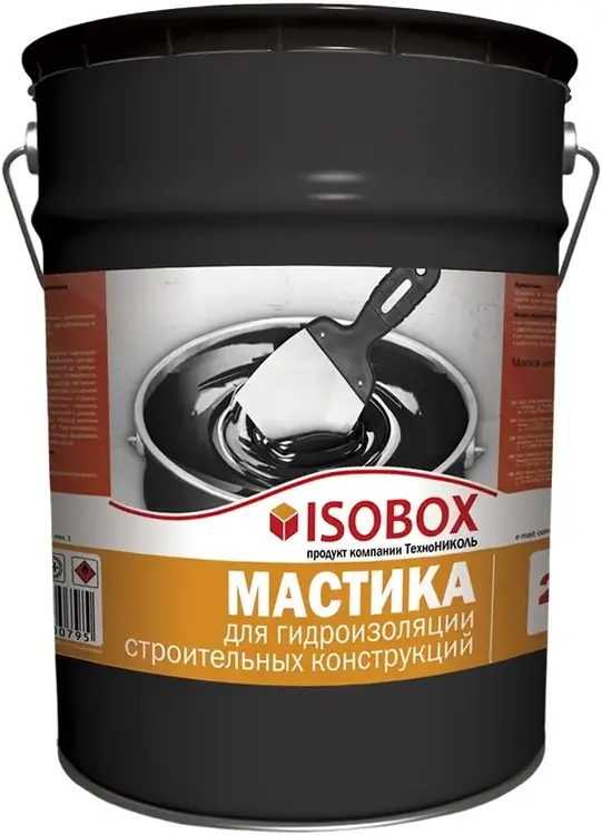 Технониколь Isobox мастика гидроизоляционная (20 кг) черная