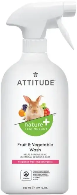 Attitude Fruit & Vegetable Wash Fragrance-Free средство для мытья овощей и фруктов (800 мл)