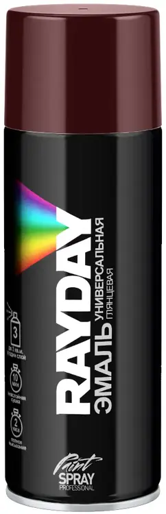 Rayday Paint Spray Professional эмаль универсальная глянцевая (520 мл) красно-коричневая