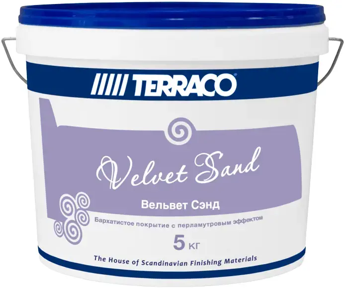 Terraco Velvet Sand бархатистое покрытие с перламутровым эффектом (5 кг) солома
