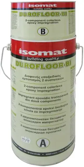 Isomat Durofloor-Bi двухкомпонентная эпоксидная пропитка (10 кг) бесцветная
