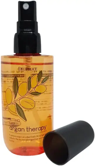 Deoproce Argan Therapy Setting Mist спрей для укладки волос с аргановым маслом (100 мл)
