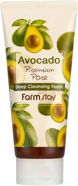 Farmstay Avocado Premium Pore Deep Cleansing Foam пенка очищающая для умывания с экстрактом авокадо (180 мл)