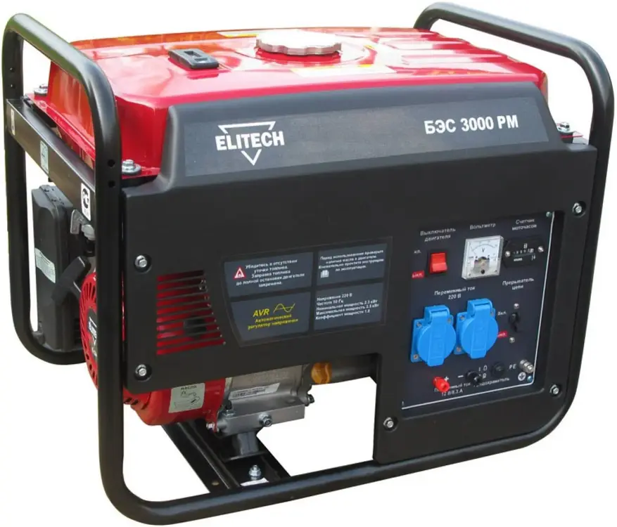 Elitech БЭС 3000 РМ генератор бензиновый (3000 Вт)
