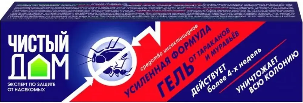 Чистый Дом гель от тараканов и муравьев (50 мл)
