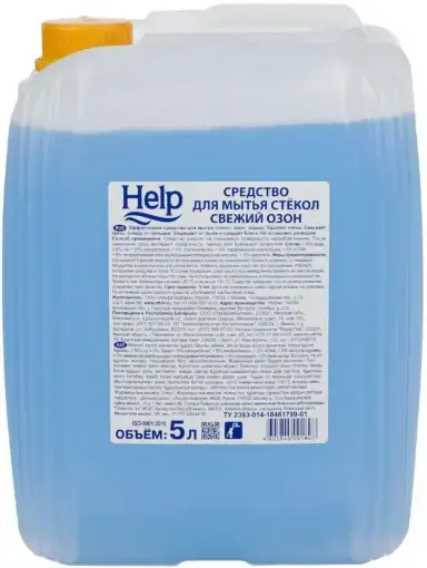 Help Свежий Озон средство для мытья стекол (5 л канистра)