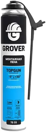 Grover Topgun TG 55 пена монтажная профессиональная (750 мл) пистолетная всесезонная