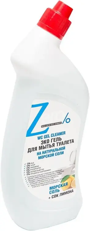 Zero Морская Соль+Сок Лимона эко гель для мытья туалета на натуральной морской соли