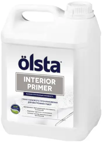 Olsta Primer Interior грунт глубокого проникновения для внутренних работ (5 л)
