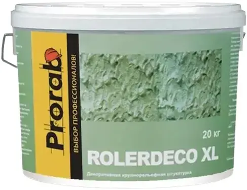 Prorab Rolerdeco XL штукатурка декоративная крупнорельефная (20 кг) белая