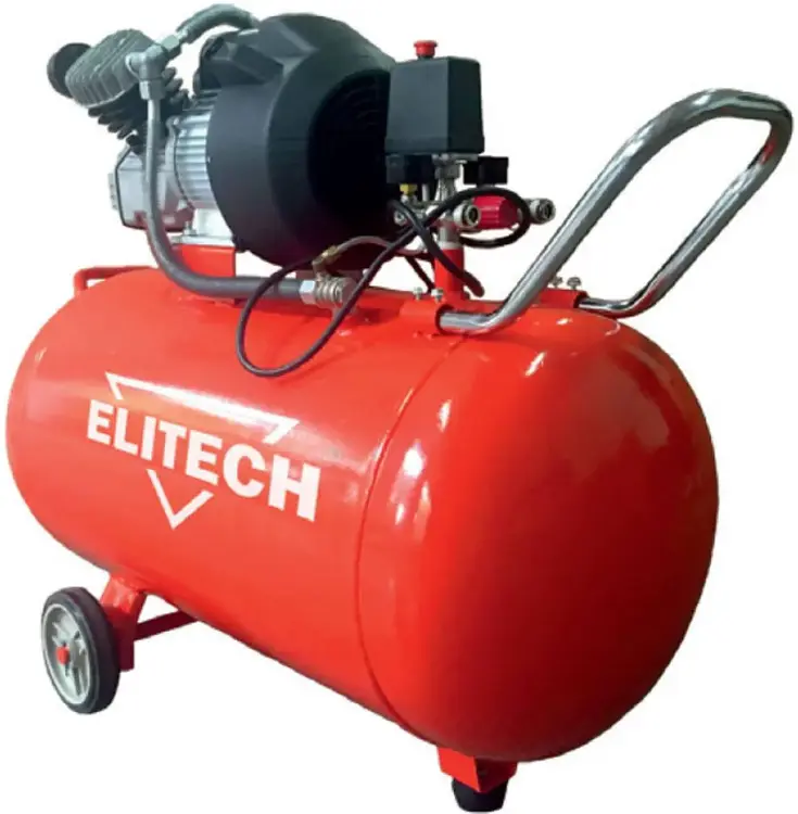 Elitech КПМ 360/100 компрессор поршневой масляный (2200 Вт) 1 компрессор + 1 комплект колес