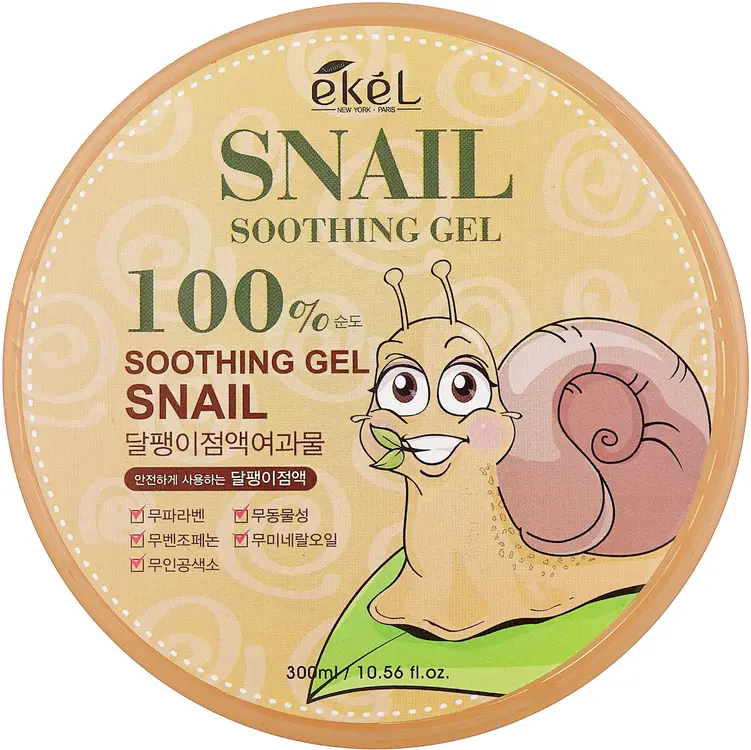 Ekel 100% Snail Soothing Gel универсальный гель для лица и тела (300 г)