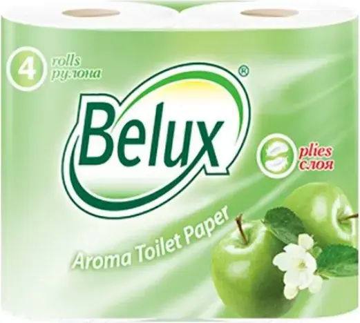Belux Aroma Яблоко туалетная бумага (4 рулона в упаковке)
