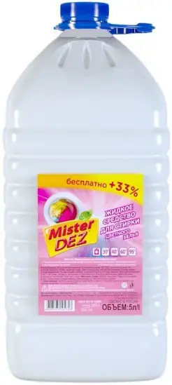 Mister Dez Eco-Cleaning жидкое средство для стирки цветного белья (5 л)
