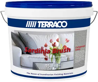 Terraco Sardinia Brush штукатурка декоративная с песчаным эффектом (15 кг)