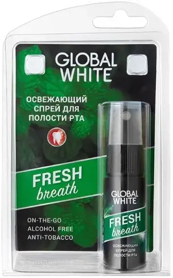 Global White Fresh Breath спрей для полости рта освежающий (15 мл)