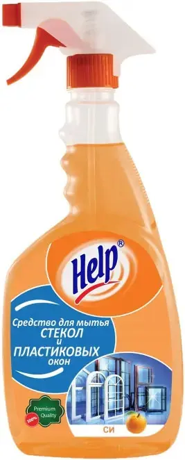 Help Апельсин средство для мытья стекол и пластиковых окон (500 мл)