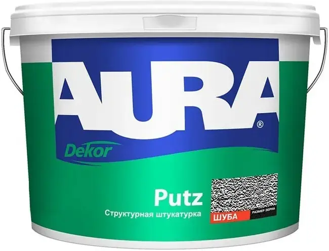 Аура Dekor Putz Шуба структурная штукатурка (25 кг) белая