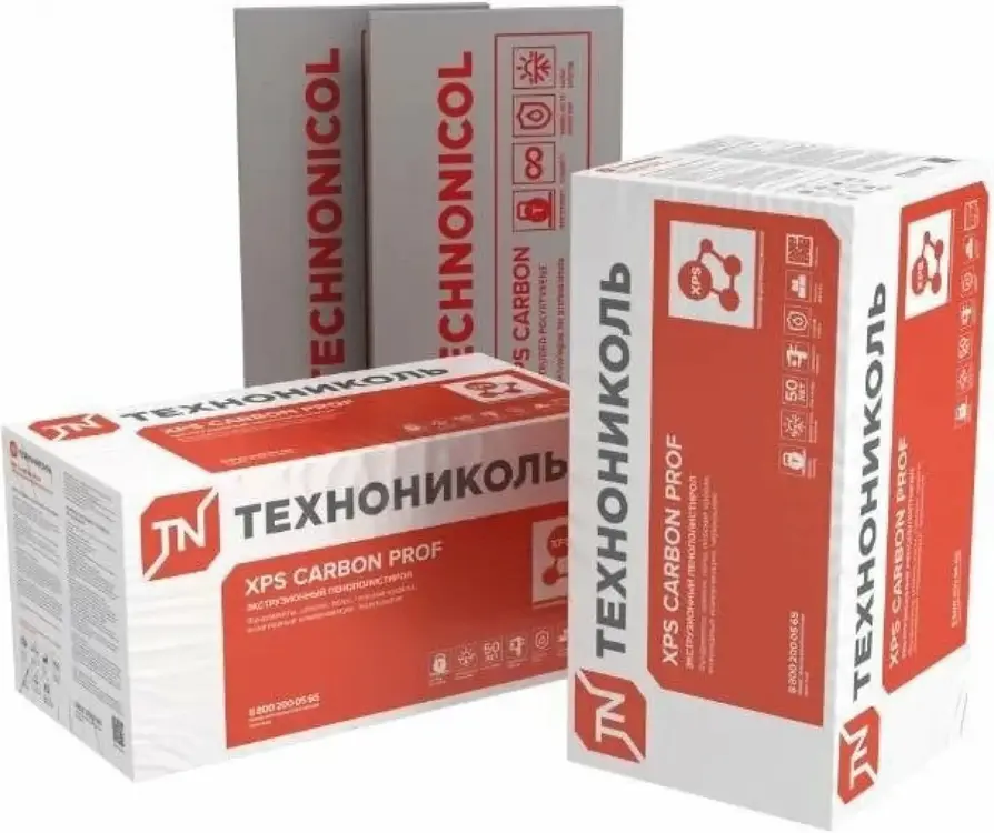 Технониколь XPS Carbon Prof RF экструзионный пенополистирол (0.58 м*1.18 м/100 мм)