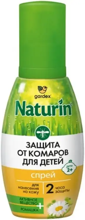 Gardex Naturin Защита от Комаров Ромашка спрей от комаров для нанесения на кожу детей от 2 лет (75 мл)