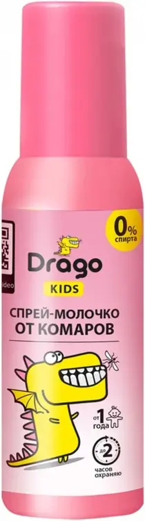 Grass Drago Kids спрей-молочко от комаров (85 мл)