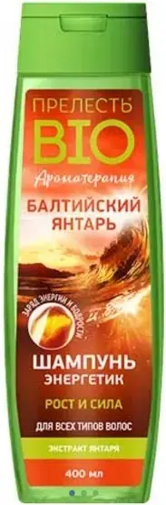 Прелесть Bio Балтийский Янтарь шампунь энергетик для всех типов волос (400 мл)