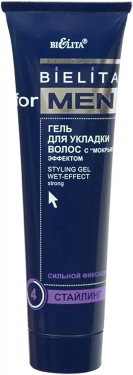 Белита for Men Стайлинг гель для укладки волос с мокрым эффектом (100 мл)