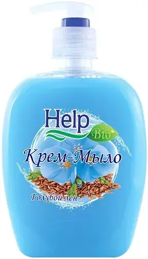 Help Голубой Лен крем-мыло жидкое (500 мл)