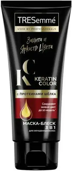 Tresemme Keratin Color маска-блеск 3 в 1 для окрашенных волос с протеинами шелка (200 мл)