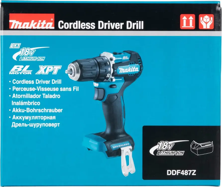 Макита DDF487Z дрель-шуруповерт аккумуляторная (18 В)