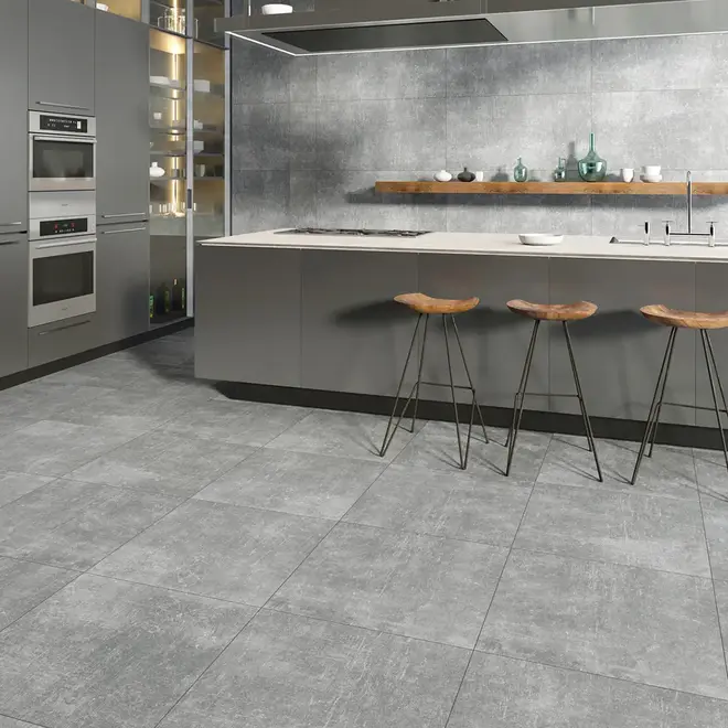 Керамика Будущего Идальго Гранит Стоун Цемент Гранит Стоун Цемент Декор SR Светло-Серый декор напольный (1200 мм)