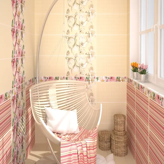 Азори Boho Boho Carmin плитка настенная