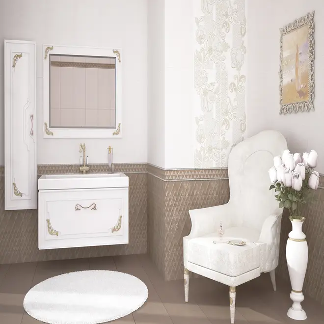 Азори Illusio коллекция Illusio Grey Geometry бордюр