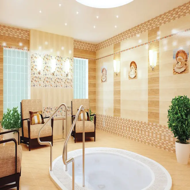 Нефрит-Керамика Аликанте Аликанте Жемчужина низ декор (250*500 мм/9 мм) бежевый