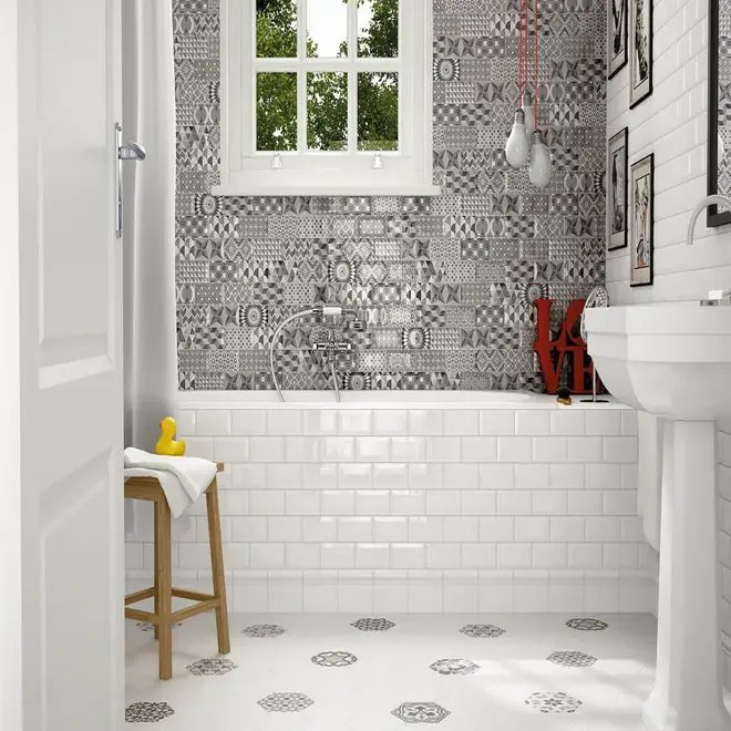 Equipe Metro Metro Black Gloss 14249 плитка настенная