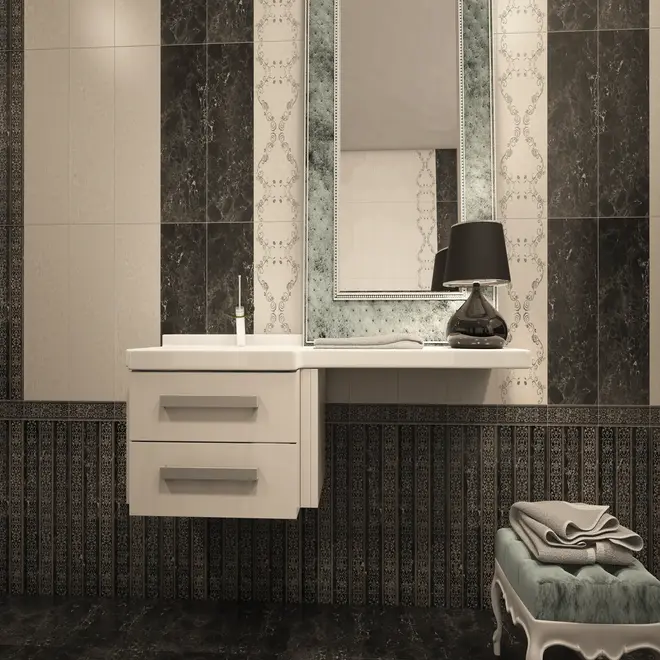 Gracia Ceramica Bohemia Bohemia Brown Decor 01 декор (250 мм)