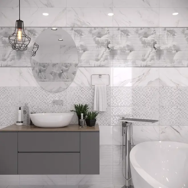 Gracia Ceramica Celia коллекция Celia White Panno 01 панно