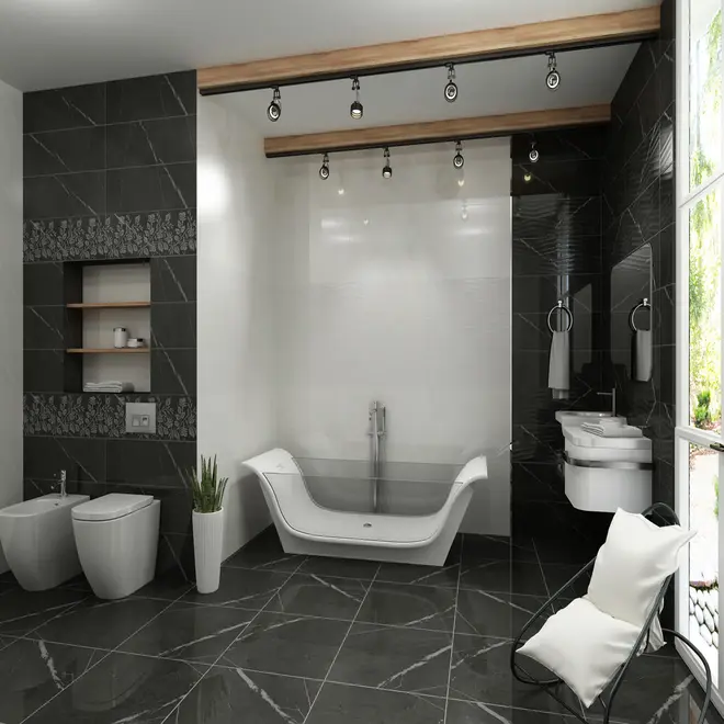 Gracia Ceramica Geneva Geneva Black PG 01 керамогранит напольный
