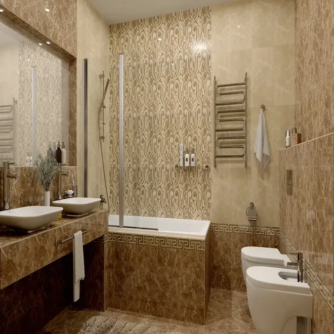 Gracia Ceramica Saloni коллекция Saloni Brown Wall 01 плитка настенная