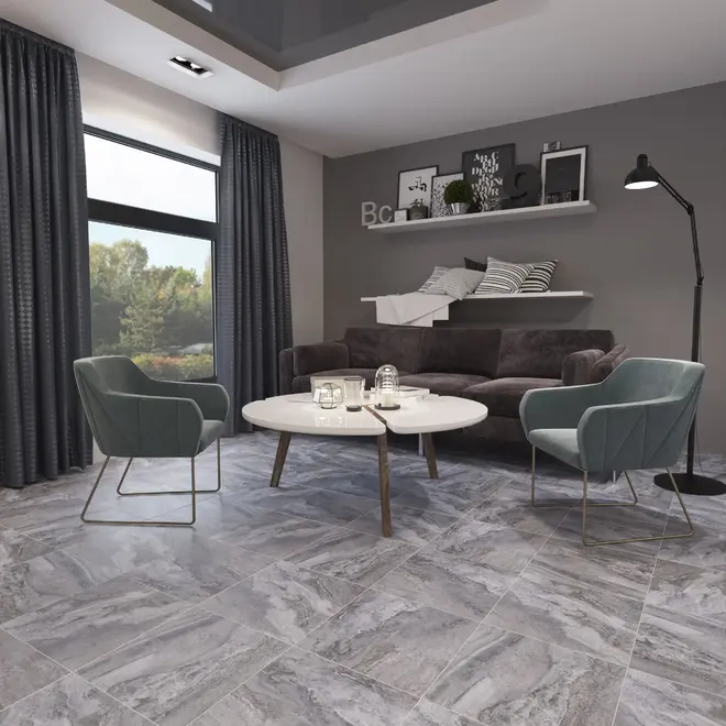 Gracia Ceramica Volterra коллекция Volterra Grey PG 01 керамогранит напольный