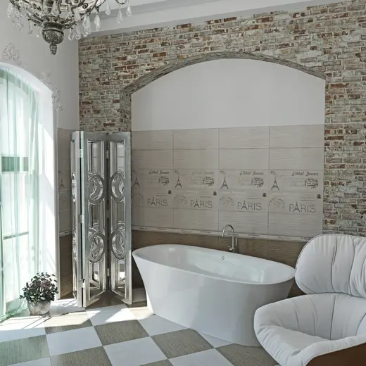 Gracia Ceramica Voyage Voyage Beige Wall 02 плитка настенная (250 мм*600 мм)