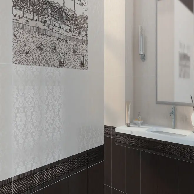 Golden Tile Damasco Damasco Коричневый Е67061 плитка настенная