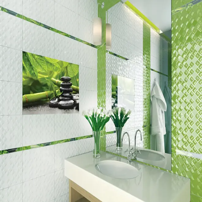 Golden Tile Relax Relax Зеленый 494061 плитка настенная