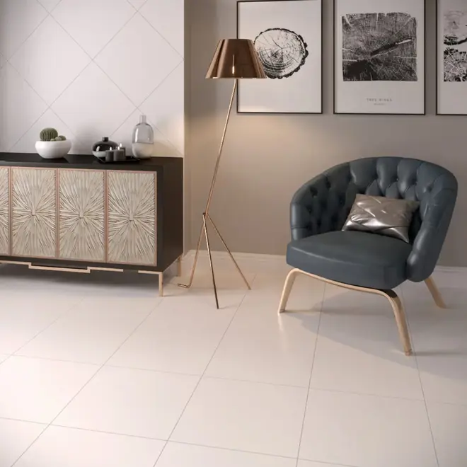 Gracia Ceramica Monocolor Sugar коллекция Monocolor Sugar White PG 01 керамогранит напольный