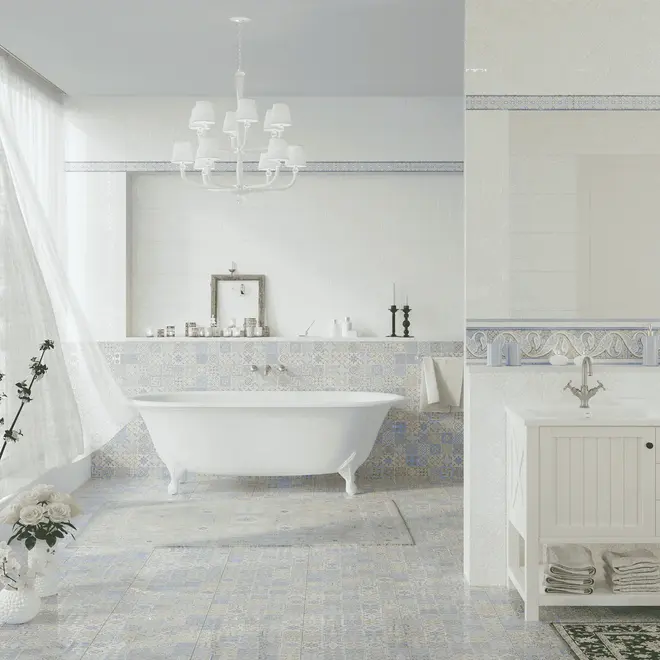 Axima Валенсия Валенсия G1 бордюр (500 мм) 75 мм (8 мм) голубой