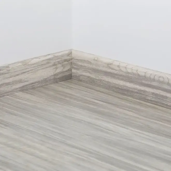 Tarkett плинтус шпонированный Ash Frost (60 мм/16 мм) светло-бежевый